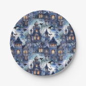 Spuk House Halloween Pappteller (Vorderseite)