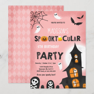 Spuk House Halloween Party Einladung
