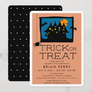 Spuk House Halloween Party Einladung