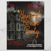 Spuk House Halloween-Party Event Flyer (Vorne)