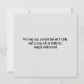 Spuk House Halloween-Party Spooky Karte (Rückseite)