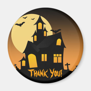 Spuk House Halloween-Party Vielen Dank Magnet