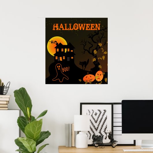 Spuk House Halloween Poster (Heimbüro)