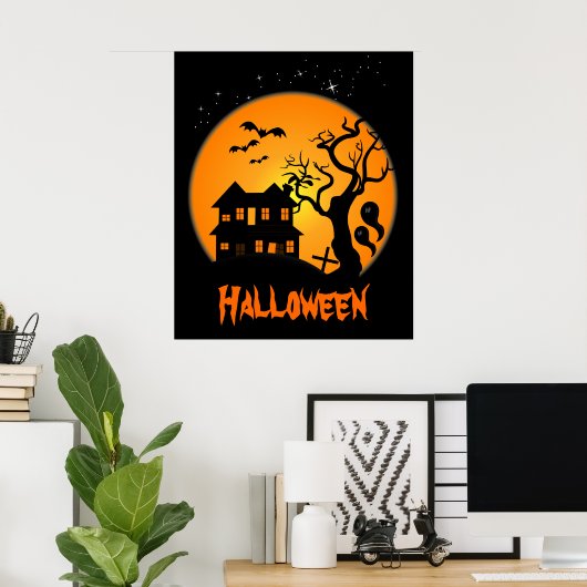 Spuk House Halloween Poster (Heimbüro)