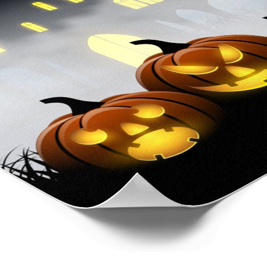 Spuk House Halloween Poster (Ecke)