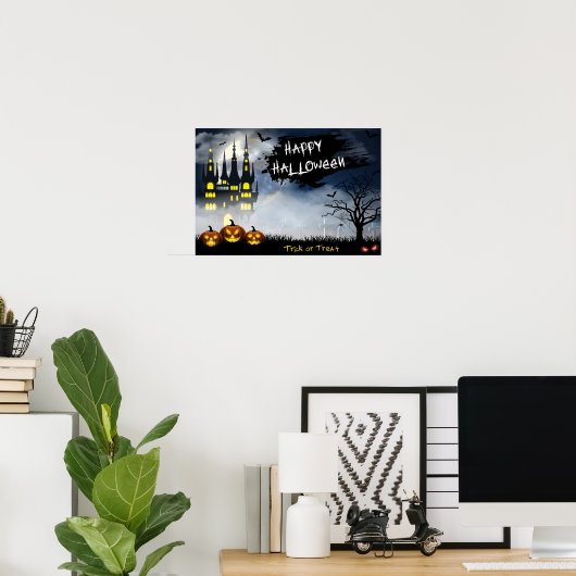 Spuk House Halloween Poster (Heimbüro)