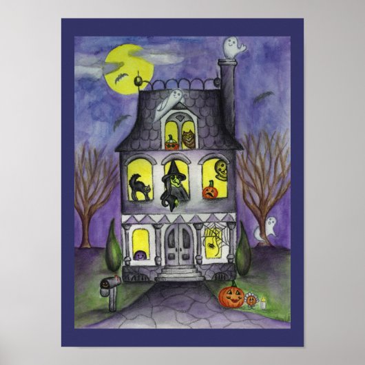 Spuk House Halloween Poster (Vorne)