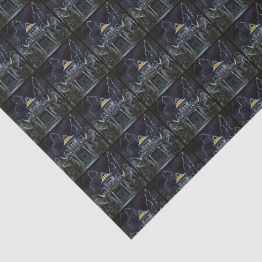 Spuk House Halloween Seidenpapier (Ausschnitt)