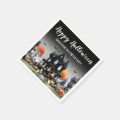 Spuk House Halloween Serviette (Ecke)