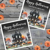 Spuk House Halloween Serviette