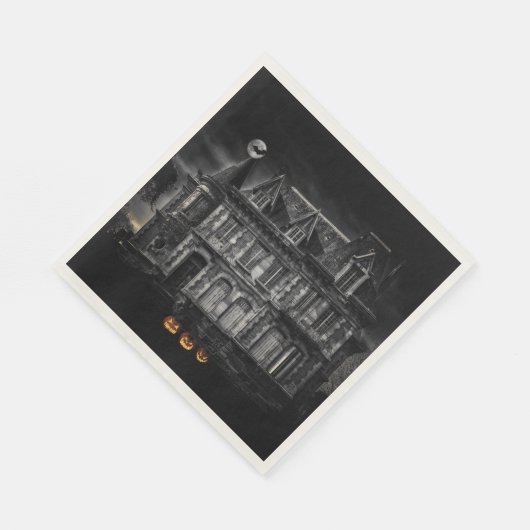 Spuk House Halloween Serviette (Ecke)