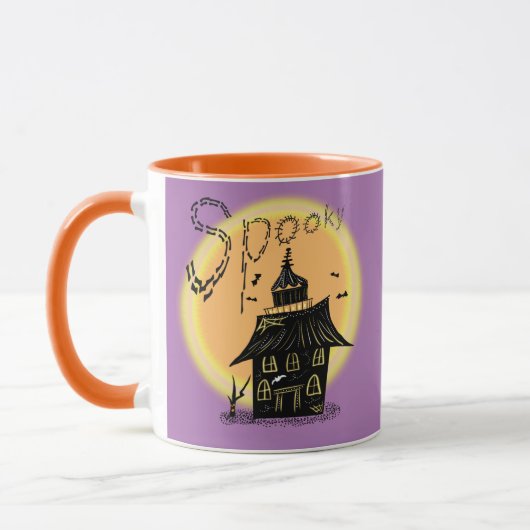 Spuk House Halloween Spooky Neon Tasse (Links)