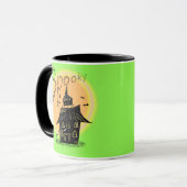 Spuk House Halloween Spooky Neon Tasse (Vorderseite Links)