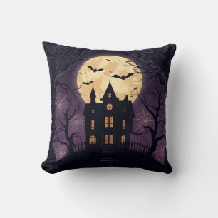 Spuk House Halloween Square Kissen