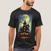 Spuk House Halloween T - Shirt (Vorderseite)