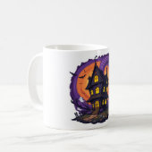 Spuk House Halloween Tasse - Spooky Gothic Mansio (Vorderseite Links)