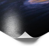 Spuk House Halloween Watercolor Fotodruck (Ecke)