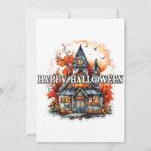 Spuk House Happy Halloween Party Einladungen (Rückseite)