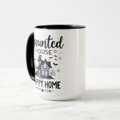 Spuk House Happy Zuhause Tasse (Vorderseite Links)