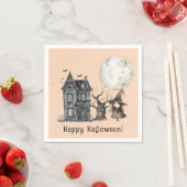 Spuk House Hexe Spooky Halloween-Party Serviette (Beispiel)