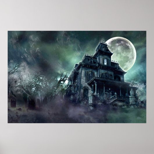 Spuk House Horror Poster - Ghoful Mansion (Vorne)