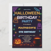 Spuk House Kindergeburtstag Einladung (Vorderseite)