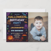 Spuk House Kindergeburtstag Einladung (Vorderseite)