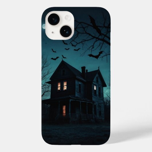 Spuk House Moon T-Shirt Case-Mate iPhone Hülle (Rückseite)
