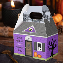 Spuk House Personalisiert Halloween Gefallen Box