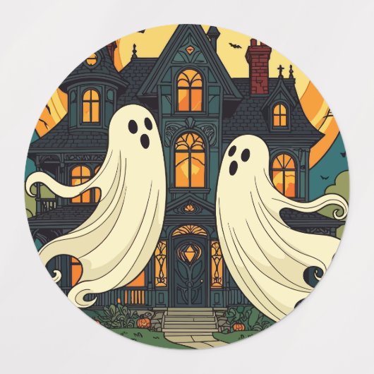 Spuk House - Phantom Park Etiketten (Design 2)
