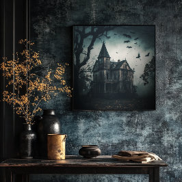 Spuk-House-Poster - Halloween Spooky Print Poster