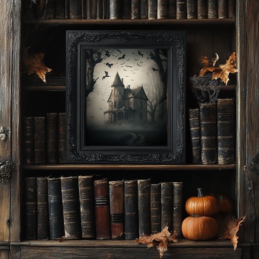 Spuk-House-Poster - Halloween Spooky Print Poster