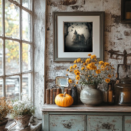 Spuk-House-Poster - Halloween Spooky Print Poster