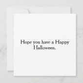 Spuk House & Pumpkins | Frohe Halloween Karte (Rückseite)