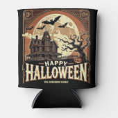 Spuk House Pumpkins Spooky Beängstigend Halloween Dosenkühler (Vorderseite)