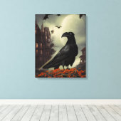 Spuk House Raven Leinwanddruck (Insitu (Holzboden))