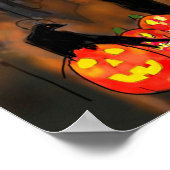 Spuk House Spooky Charaktere Halloween Nite Poster (Ecke)