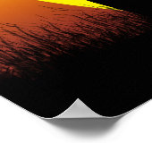 Spuk House Sunset Poster Print (Ecke)