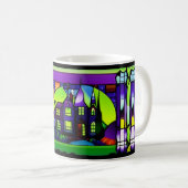 Spuk House-Tasse aus verkettetem Glas Kaffeetasse (VorderseiteRechts)