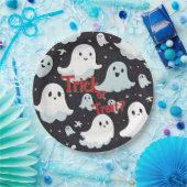 Spuk House Trick Leckerei Halloween Pappteller (Party)