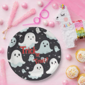 Spuk House Trick Leckerei Halloween Pappteller (Party)