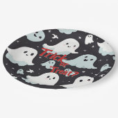 Spuk House Trick Leckerei Halloween Pappteller (Schrägansicht)