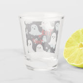 Spuk House Trick Leckerei Halloween Schnapsglas (Rückseite)