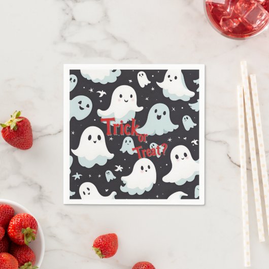 Spuk House Trick Leckerei Halloween Serviette (Beispiel)