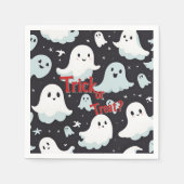 Spuk House Trick Leckerei Halloween Serviette (Vorderseite)