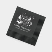 Spuk House Welcome Halloween Servietten Mit Folie (Links)