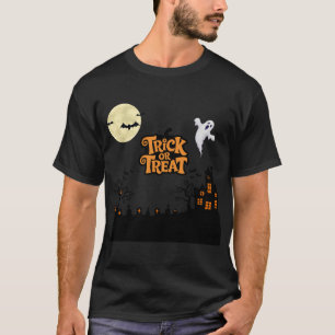 Spuk Hügel   Klassische Halloween-House-Silhouette T-Shirt