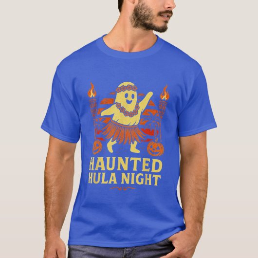 Spuk Hula Night Funny Ghost Halloween Summerwee T-Shirt (Vorderseite)