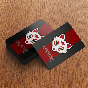 Spuk japanischer Fox-Geist-Maske - Personalisiert Spielkarten