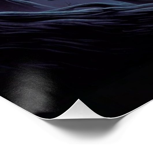 Spuk Katzenglänzchen Poster (Ecke)